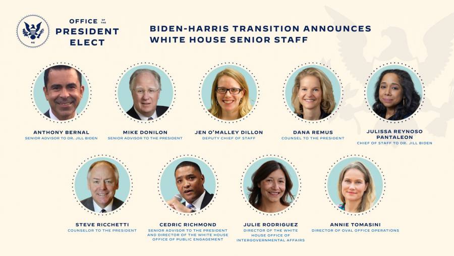 Biden anuncia equipo que lo acompañará a la Casa Blanca; hay dos latinas