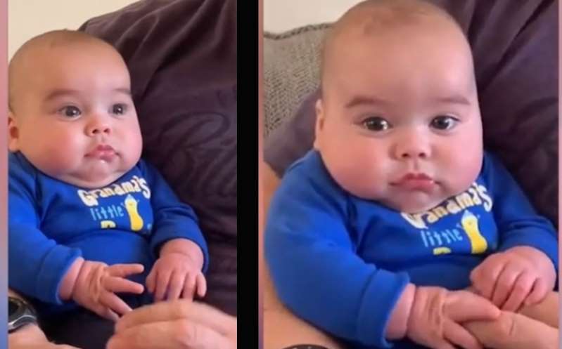 (VÍDEO) Bebé llora al escuchar que lo comparan con Baby Yoda por su físico