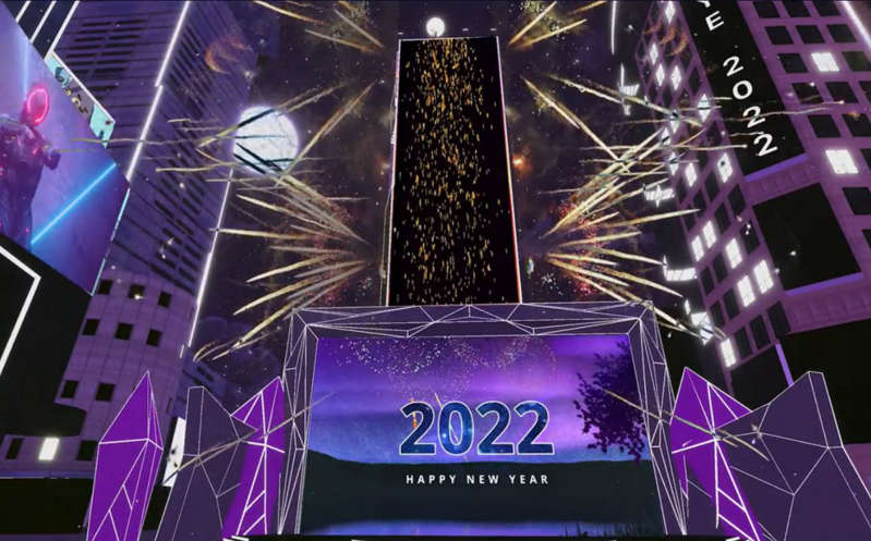 Organizan fiesta en el metaverso para recibir el Año Nuevo desde One Times Square virtual