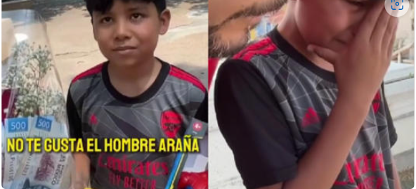 Influencer sin saberlo, ayuda a niño cuya mamá había fallecido