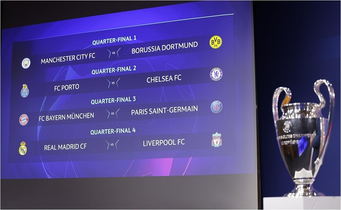 Quedaron definidos los cuartos de final de la Champions League 2021