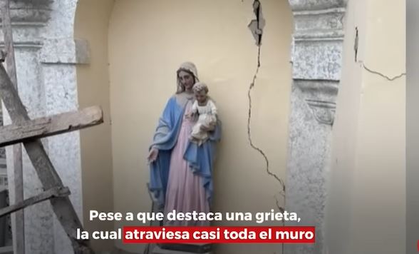 (VÍDEO) Turquía: Imagen de la Virgen María queda intacta pese a derrumbe de catedral