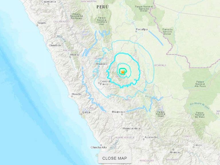 ¡Ahora en Perú! Se registra fuerte sismo de 5.7 grados