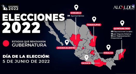 Elecciones 2022: En estos estados se elige hoy gobernadores