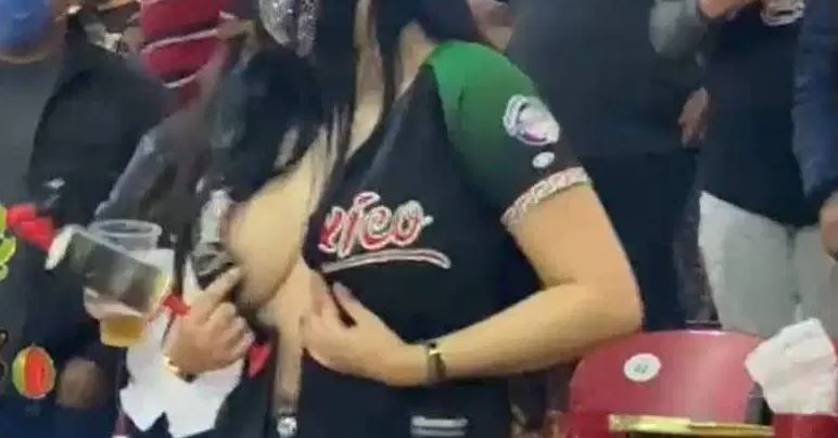 (VÍDEO) Expulsan a mujer de estadio por “mostrar de más” en Serie del Caribe