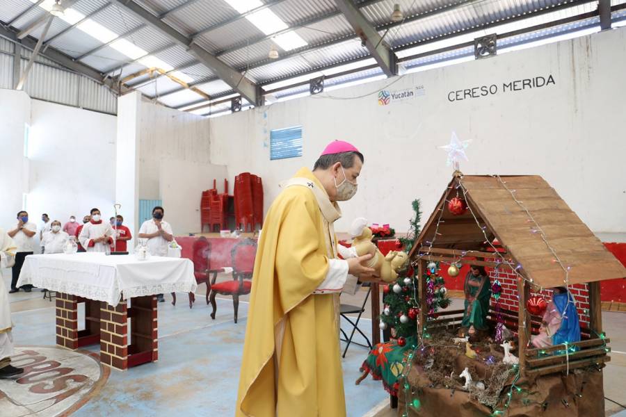 Personas privadas de su libertad tienen Navidad con Misa y Cena especial