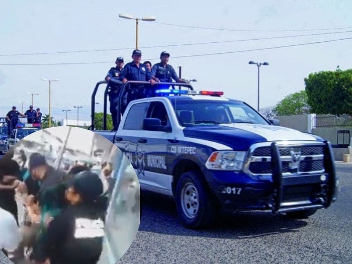 (VIDEO) Policías agreden a pareja por no usar su cubrebocas; los despiden