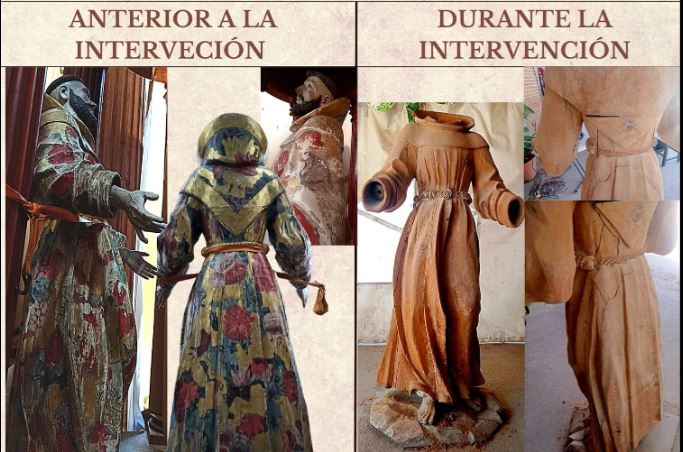 Arruinan imagen religiosa de Tepeaca tras fallida restauración