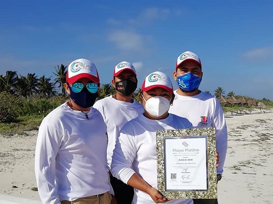 El Cuyo, Yucatán, consigue la Certificación de Playa Platino.