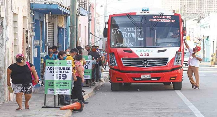 Estas son las nuevas ubicaciones de paraderos en el centro de Mérida