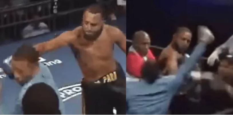 (VÍDEO) República Dominicana: Boxeador golpea a réferi y éste devuelve la agresión