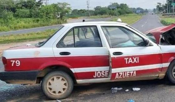 Veracruz: Mueren abuela y nieto en accidente; el taxi en que iban chocó contra bús del ADO