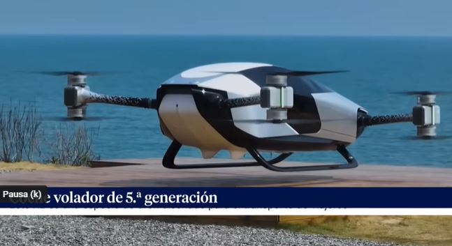 (VÍDEO) Coche volador chino hace prueba de vuelo en el océano: “Primera vez en la historia!”