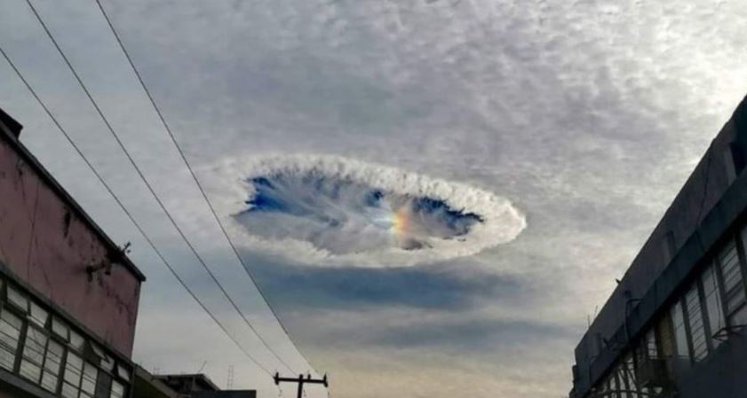 Frente Frío deja un extraño agujero en el cielo de Chiapas y causa pánico