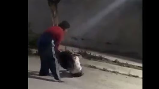 (VÍDEO) Terrible enseñanza: Estropea a su hija para "aprenda" a defenderse del bullying