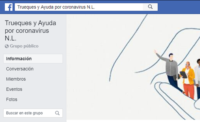 NL: Abren grupo en Facebook de "trueques y apoyo" por el Covid-19