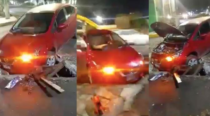 Asaltan a familia tras sufrir accidente en su auto en Edomex