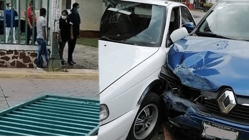 Paciente con COVID-19 roba auto a médico, choca y se fuga de hospital